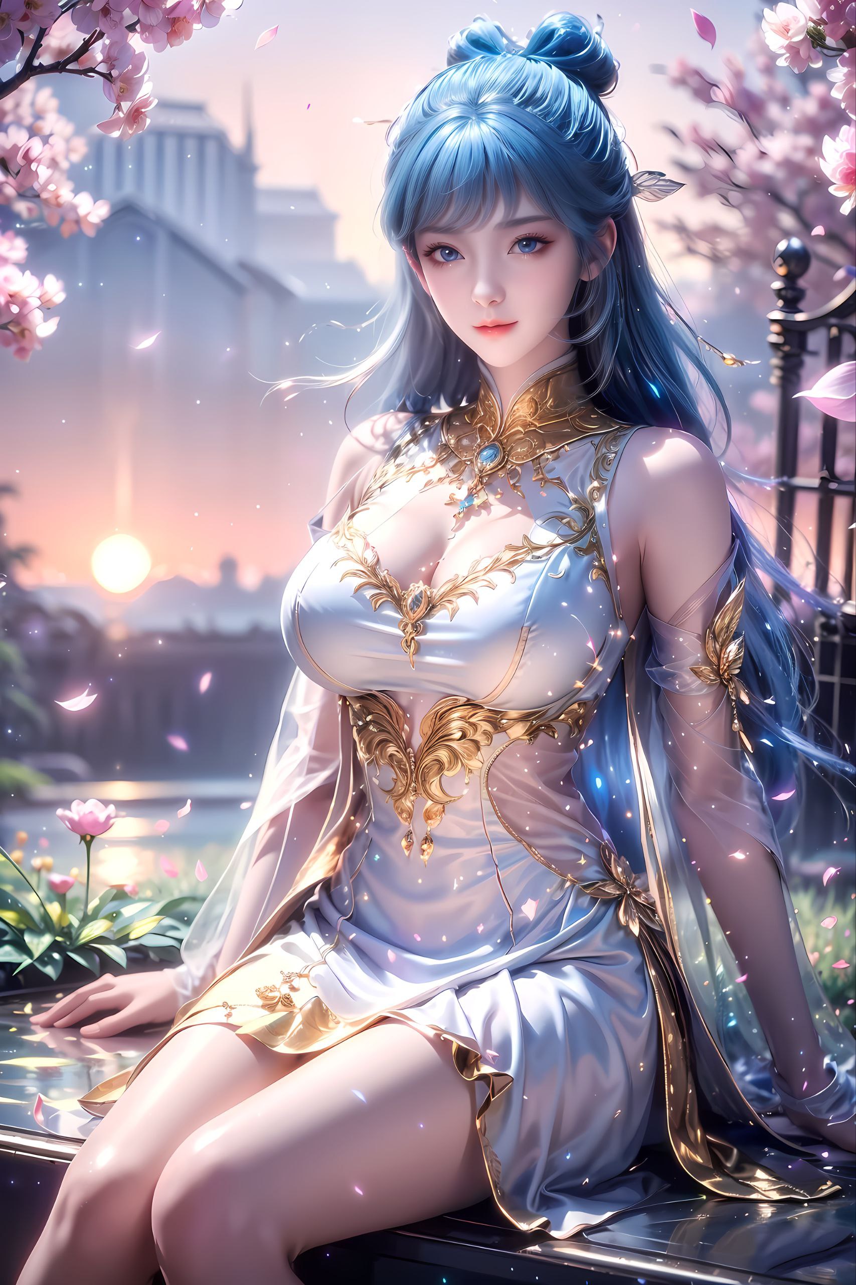 然而